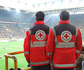 Sanitätsdienst Foto: Sanitätsdienst beim Fussballspiel